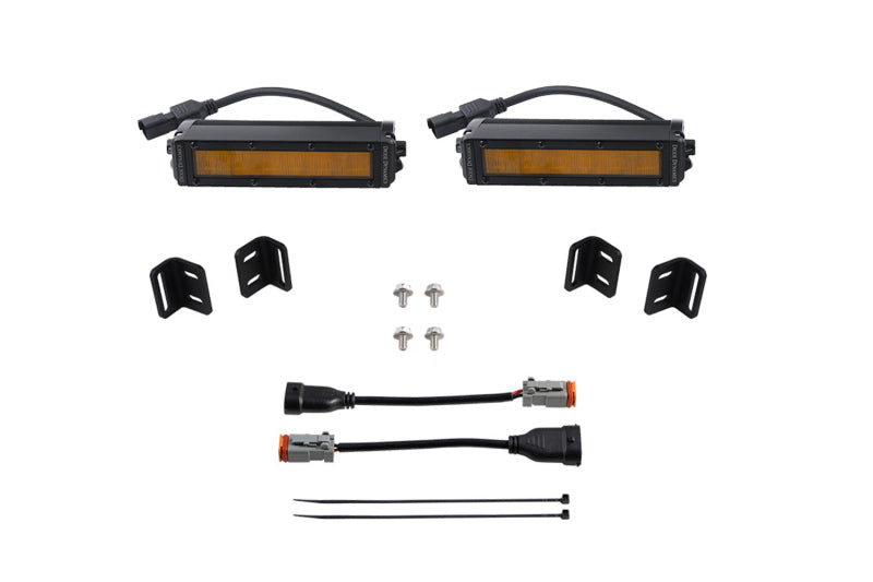 Diode Dynamics 2022 Toyota Tundra SS6 LED Fog Light Kit - Amber Wide DD7419 DD7419 Photo - Primary