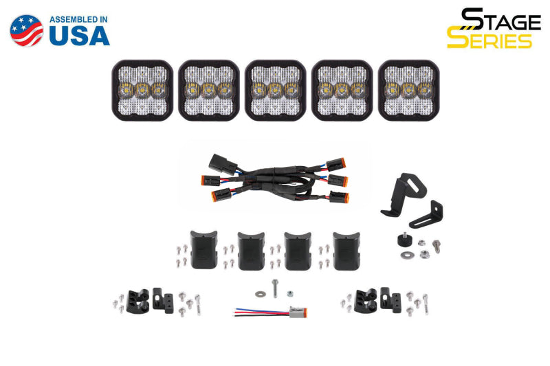 Diode Dynamics SS5 Sport Universal CrossLink 5-Pod Lightbar - Yellow Combo DD6797 DD6797 User 5