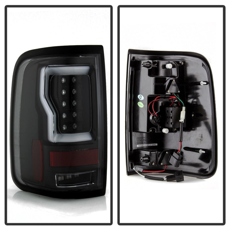 Spyder 04-08 Ford F-150 Projector Tail Lights - Light Bar DRL LED - Black ALT-YD-FF15004V2-LBLED-BK 5084170 5084170 Photo - Unmounted