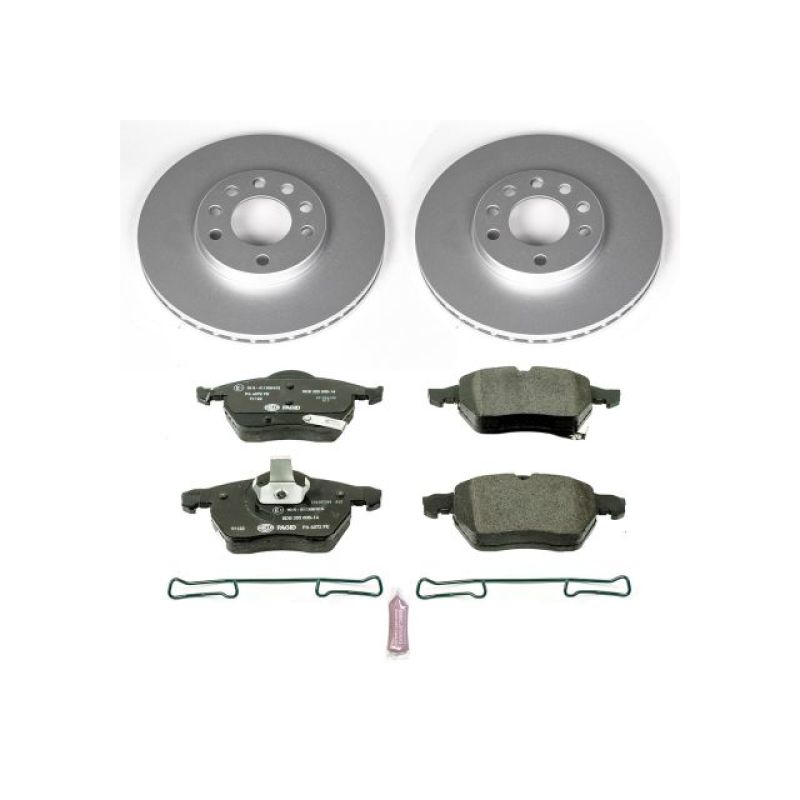 PowerStop Power Stop 99-03 Saab 9-3 Front Euro-Stop Brake Kit ESK834 ESK834 Photo - Primary