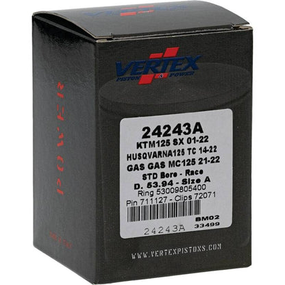 Vertex Pistons Vertex Piston 01-16 KTM 125 EXC 125cc Cast Race Piston Kit 24243A 24243A Photo - Primary