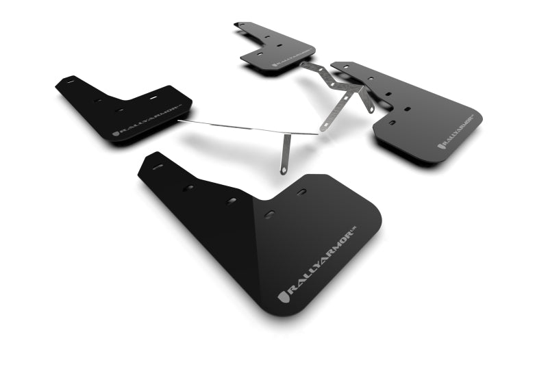 Rally Armor 2022 Honda Civic (Incl. Si/Sport/Touring) Black UR Mud Flap w/ Grey Logo MF90-UR-BLK/GRY MF90-UR-BLK/GRY Photo - Primary