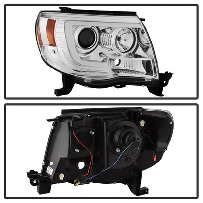 Spyder Toyota Tacoma 05-11 Projector Headlights - Light Bar DRL - Chrome PRO-YD-TT05V2-LB-C 5084668 5084668 Photo - Unmounted