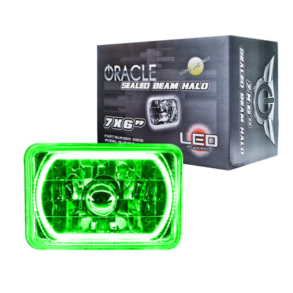 ORACLE Lighting Oracle Pre-Installed Lights 7x6 IN. Sealed Beam - Green Halo 6908-004 6908-004 Photo - Primary