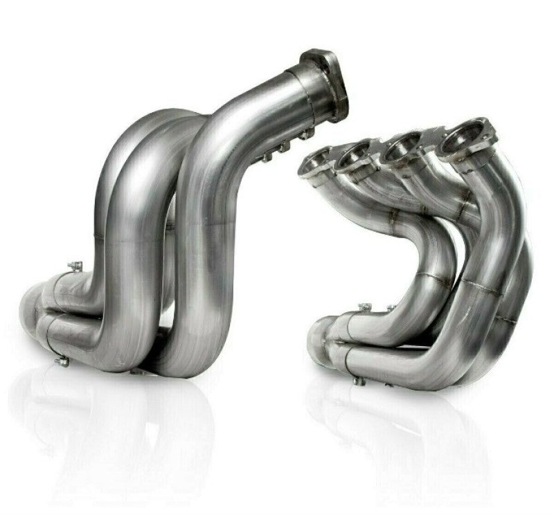 Stainless Works Chevy Big Block - Dragster Headers 2-3/8in - 2-1/2in Stepped Downsweep Short Headers DNBBC238S2504