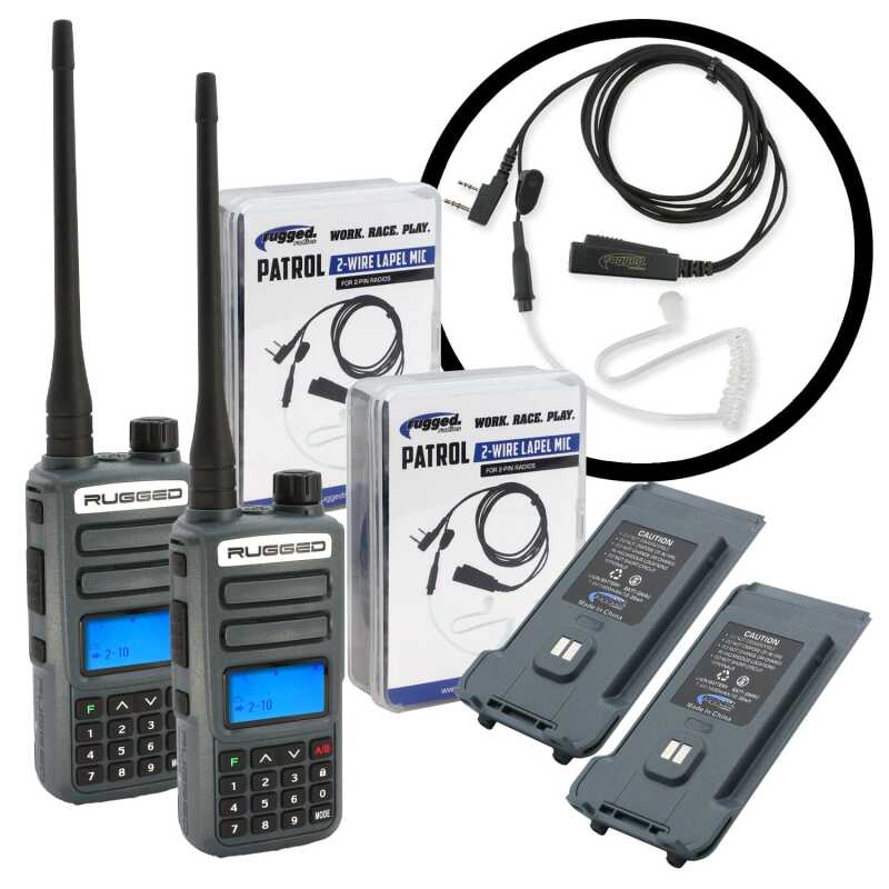 Rugged Radios GREAT OUTDOORS PACK - GMR2 PLUS - GMRS / FRS Two Way Handheld Radios with Accessories RUGGED-OUTDOOR-PACK RUGGED-OUTDOOR-PACK Photo - Primary