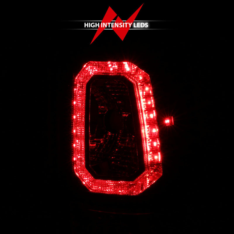 ANZO 2003-2006 Chevy Silverado 1500 LED Taillights Plank Style Chrome With Red/Clear Lens 311329 311329 Photo - Unmounted