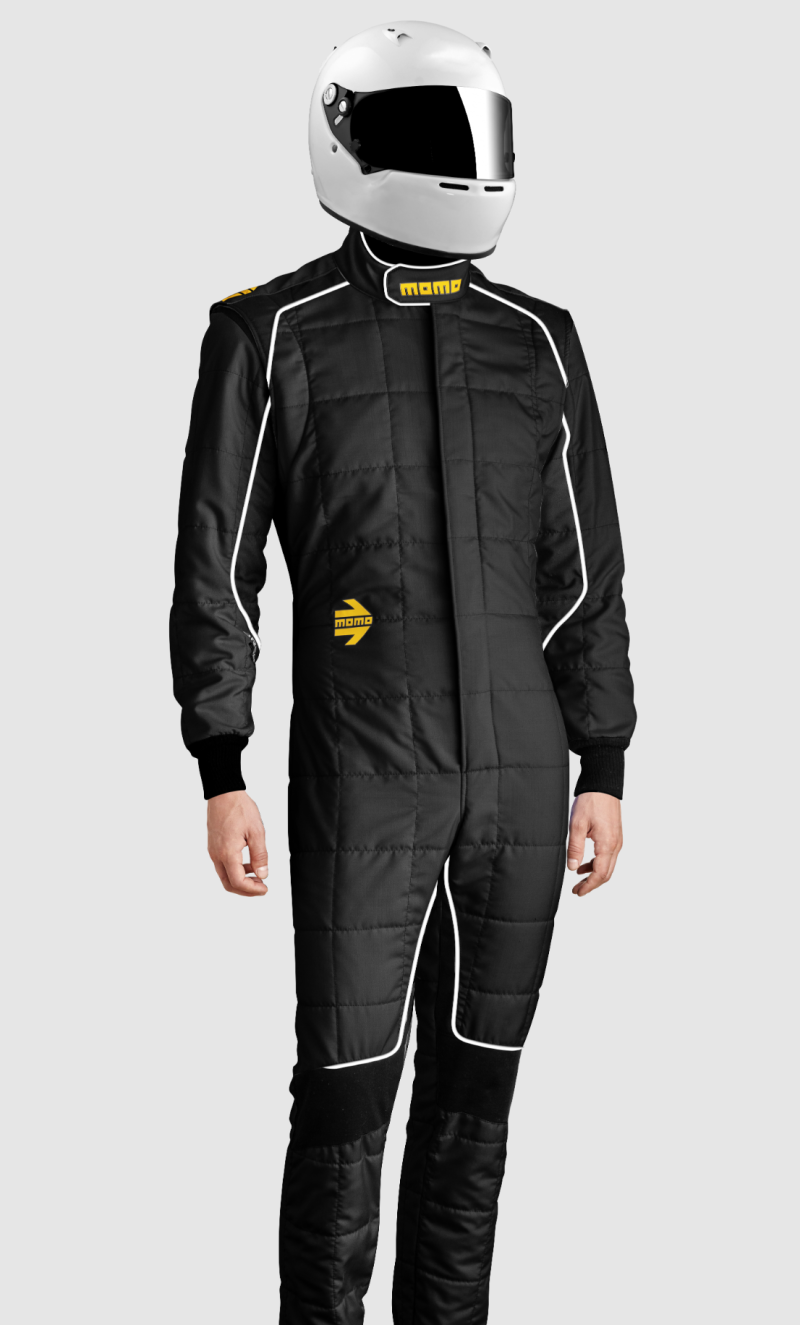 MOMO Corsa Evo Driver Suits Size 60 (SFI 3.2A/5/FIA 8856-2000)-Black TUCOEVOBLK60