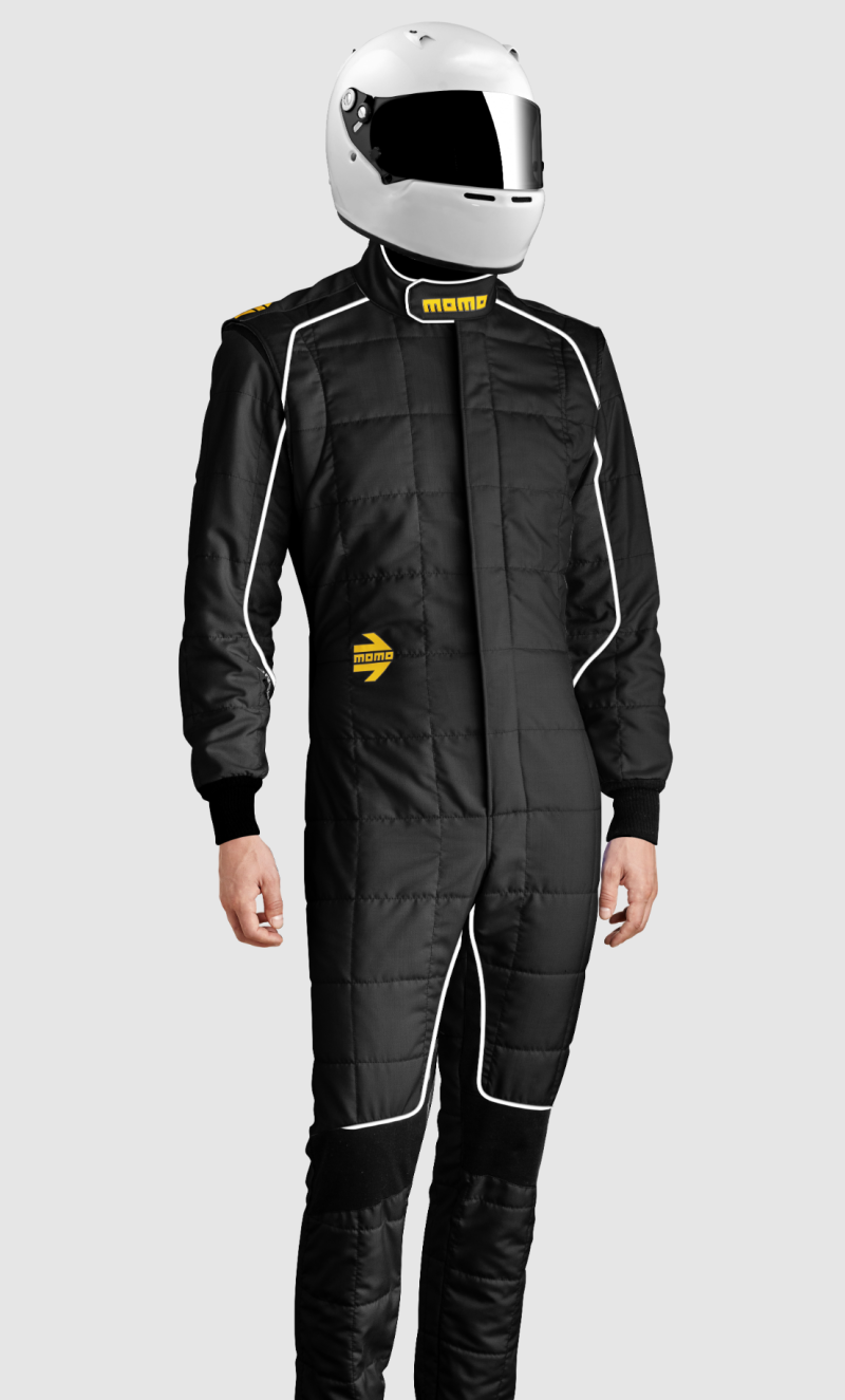 MOMO Corsa Evo Driver Suits Size 64 (SFI 3.2A/5/FIA 8856-2000)-Black TUCOEVOBLK64