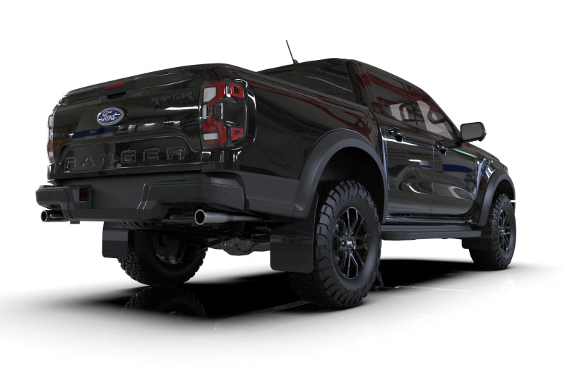 Rally Armor 23-25 Ford Ranger Raptor Black UR Mud Flap Metallic Black Logo MF123-UR-BLK-MBK MF123-UR-BLK-MBK User 1