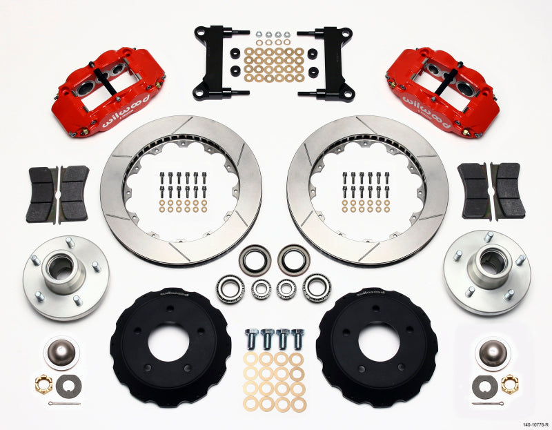 Wilwood Narrow Superlite 6R Front Hub Kit 14.00in Red Chevy C-10 60-87 CPP Drop Spindle 140-10776-R 140-10776-R Photo - Primary