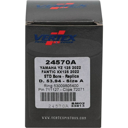 Vertex Pistons Vertex Piston 2023 Fantic Motor XE 125 125cc Cast Replica Piston Kit 24570A 24570A Photo - Primary