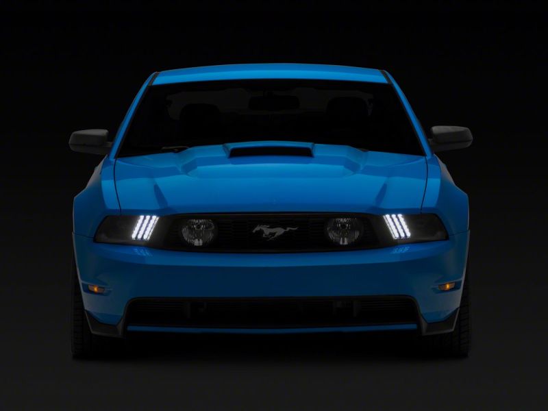 Raxiom 10-12 Ford Mustang LED Projector Headlights SEQL Turn Signals- Blk Housing (Clear Lens) 426685 426685 Photo - Close Up