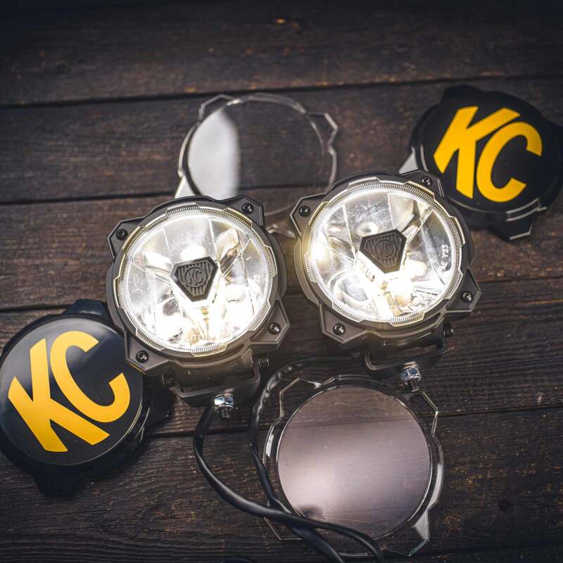 KC HiLiTES Gravity Titan LED 6in. - Pair Pack (Wide-40 Beam) 91403 91403 Photo - lifestyle view
