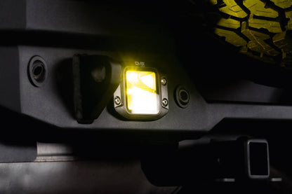 DV8 Offroad DV8 3-Inch Elite Series LED Amber Flush Mount Pod Light BE3FMW40W-A BE3FMW40W-A Photo - Unmounted