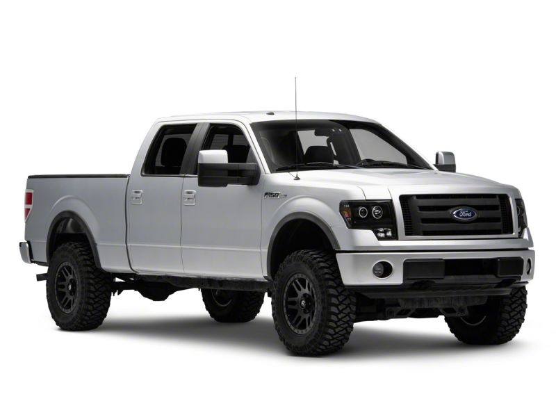 Raxiom 09-14 Ford F-150 Super White LED Halo Projector Headlights- Blk Housing (Clear Lens) T542825 T542825 Photo - Close Up