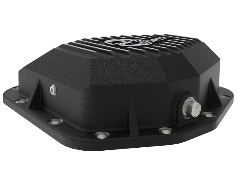 aFe 20-23 Jeep Gladiator JT (Dana M220) Pro Series Rear Differential Cover Black w/ Machined Fins 46-71191B 46-71191B Photo - Unmounted
