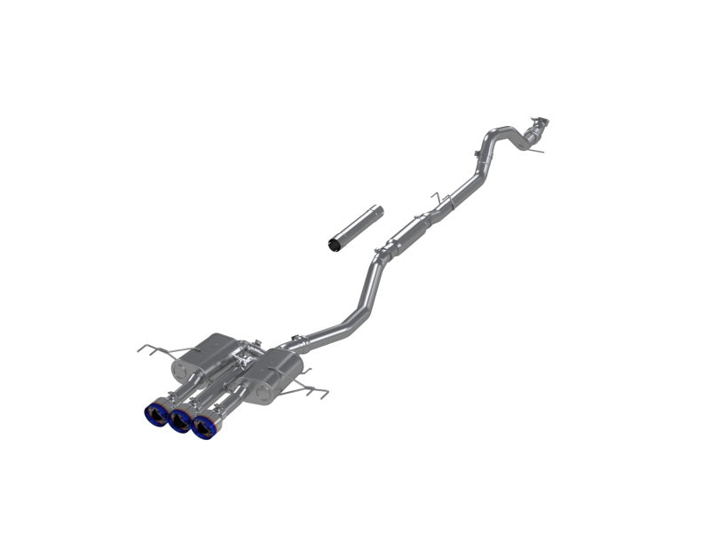 MBRP 2024+ Acura Integra Type-R T304 SS 3in Cat-Back Triple Center Outlet Exhaust w/Burnt Tips S49043BE S49043BE Photo - Primary