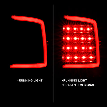 ANZO 2009-2018 Dodge Ram 1500 LED Taillight Plank Style Black w/Clear Lens 311318 311318 User 1