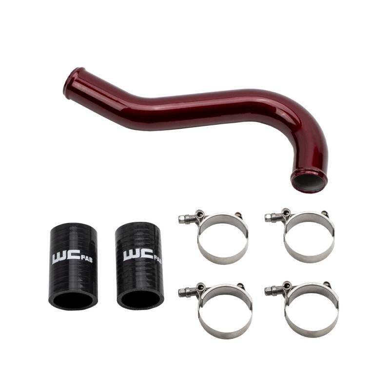 Wehrli 06-10 Chevrolet 6.6L LBZ/LMM Duramax Upper Coolant Pipe - Cherry Frost WCF100622-CF