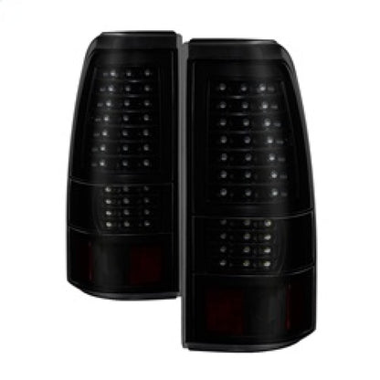 SPYDER xTune 03-06 Chevrolet Silverado 1500 LED Tail Lights - Black Smoke (ALT-JH-CSIL03-LED-BSM) 9037641 9037641 Photo - Primary
