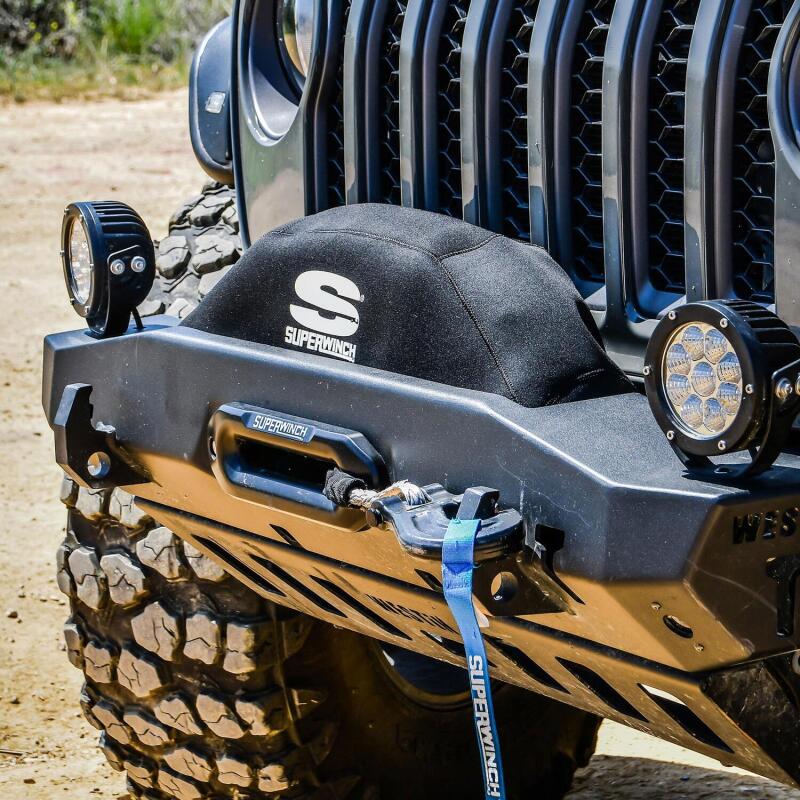 Superwinch Winch Cover for Sx 10000/12000/Talon 9.5 Integrated Winches - Blk Neoprene 1571 1571 Photo - lifestyle view