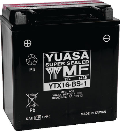 Yuasa Battery Yuasa Ytx16-Bs-1 Yuasa Battery YUAM32X61 YUAM32X61 Photo - Primary