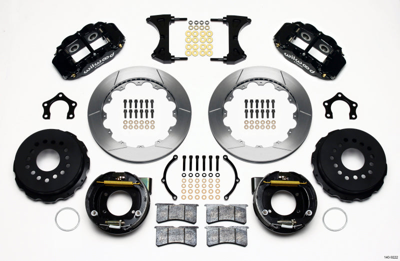 Wilwood Narrow Superlite 4R Rear P-Brk Kit 12.88in Mopar/Dana 2.36in Off w/Snap Ring Brng 140-9222 140-9222 Photo - Primary
