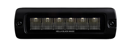 Hella Universal Black Magic 6 L.E.D. Flush Mount Mini Light Bar - Flood Beam 358176221 358176221 Photo - out of package