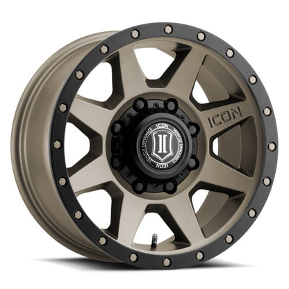 ICON Rebound 17x8.5 8x170 6mm Offset 5in BS 125mm Bore Bronze Wheel 1817858150BR 1817858150BR Photo - Primary
