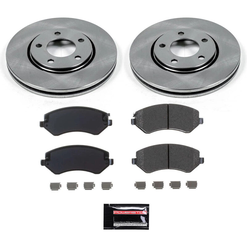 PowerStop Power Stop 01-06 Dodge Grand Caravan Front Semi-Coated Rotor Kit SC5244 SC5244 Photo - Primary