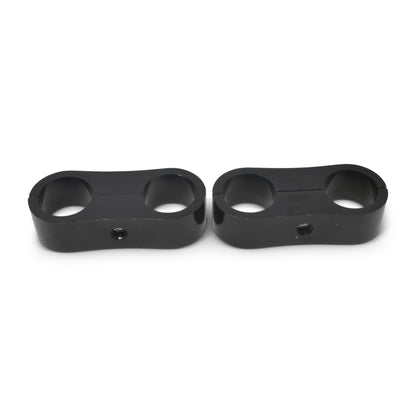 Russell Hose Separator for -8 Braided Hose - Black Anodized (2 Pack) 654313 654313 Photo - out of package