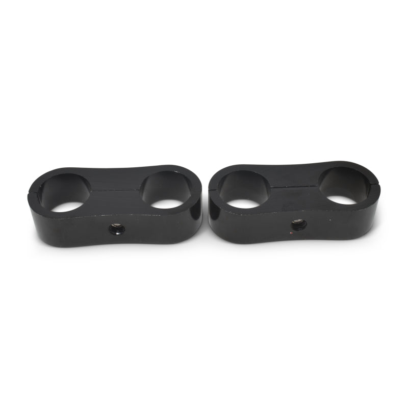 Russell Hose Separator for -8 Braided Hose - Black Anodized (2 Pack) 654313 654313 Photo - out of package