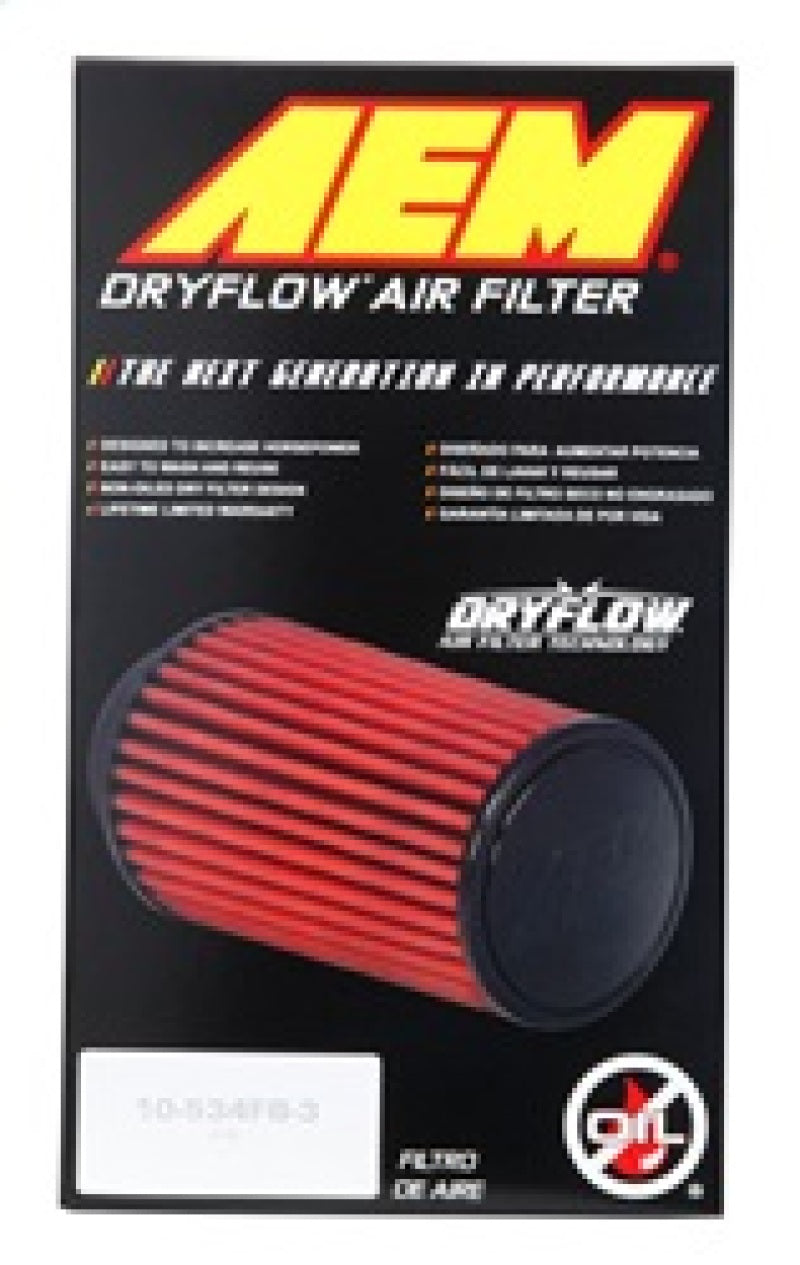 AEM Induction AEM DryFlow Air Filter Kit 4in x 7in DRYFLOW 21-2057DK 21-2057DK Photo - in package