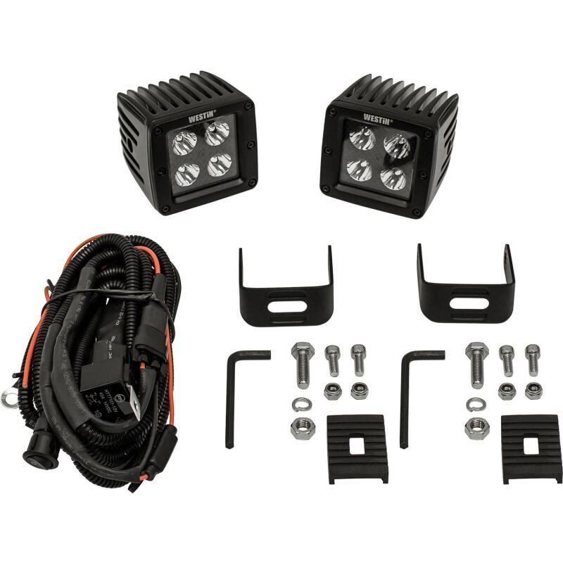 Westin LED Auxiliary Light 3.2in x 3.0in Spot w/5W Cree - Black 09-12205A-PR 09-12205A-PR Photo - Unmounted