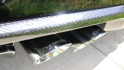 Corsa Performance 16-18 Cadillac ATS-V 3.6T 4in Polished Sport Axle-Back Exhaust 14478 Photo - Mounted