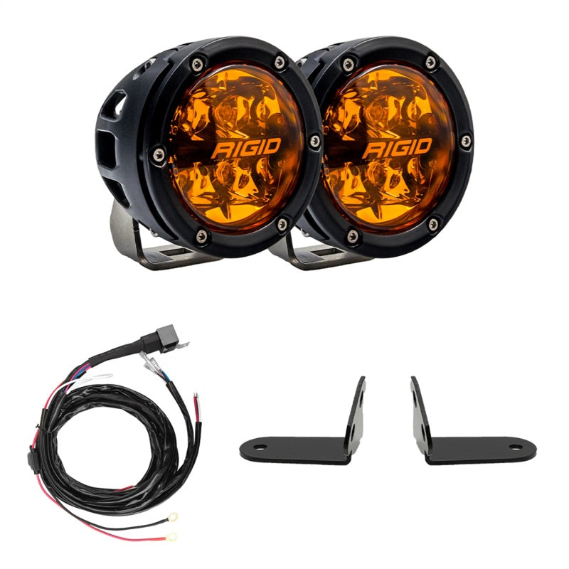 Rigid Industries 2017+ Polaris Pro R/Turbo R Revolve Amber PRO Grille Light Kit 41651 41651 Photo - Primary