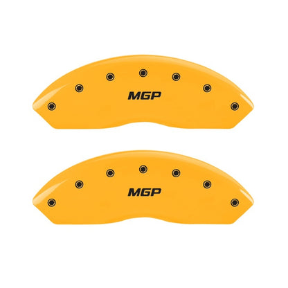 MGP 2 Caliper Covers Engraved Front MGP Yellow Finish Black Characters 2010 Mazda Tribute 26214FMGPYL 26214FMGPYL Photo - Primary