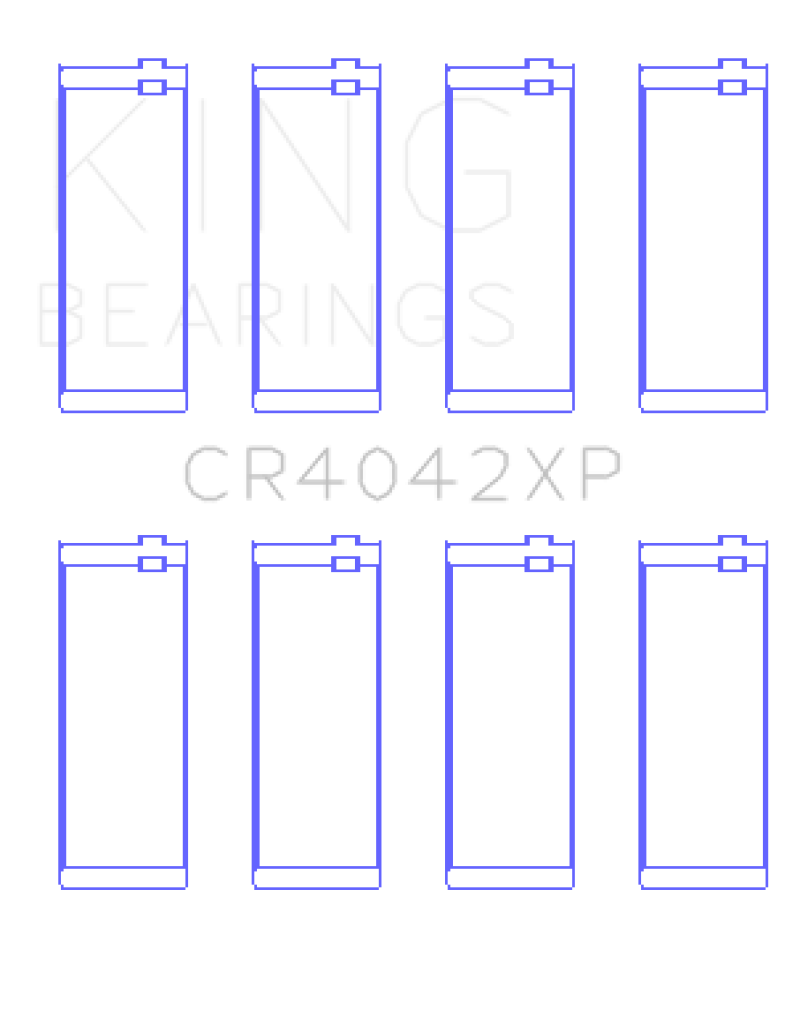 King Engine Bearings King BMW M40/M42/M43/M44 1.6L/1.8L/1.9L (Size .026) Connecting Rod Bearings (Set of 4) CR4042XP.026 CR4042XP.026 Photo - Primary