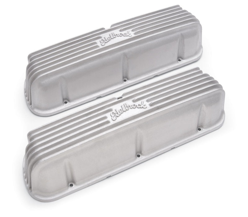 Edelbrock Valve Cover, Classic Series, Ford, 1962-95 221-351W V8, Satin 41609 Photo - Primary