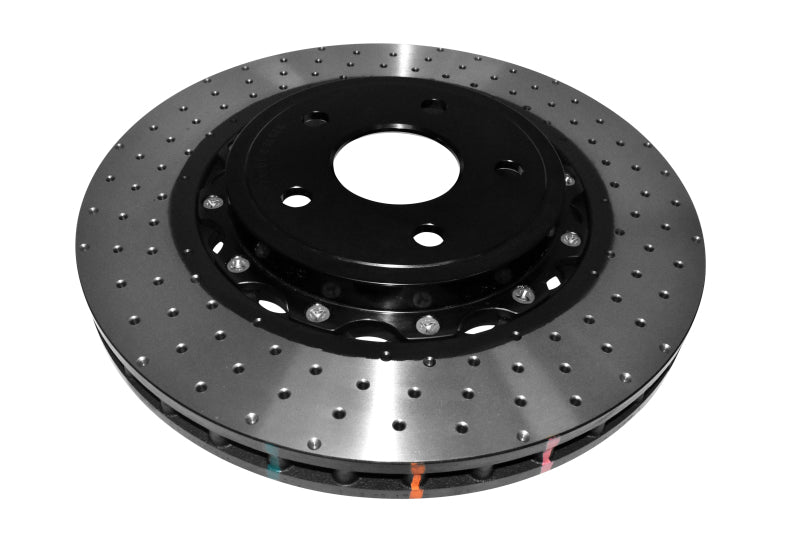 DBA 06-10 Jeep Grand Cherokee SRT8 Front 5000 Series Cross Drilled Rotor w/Black Hat 52532BLKXD 52532BLKXD Photo - out of package