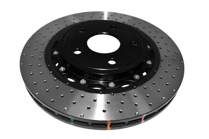 DBA 06-10 Jeep Grand Cherokee SRT8 Front 5000 Series Cross Drilled Rotor w/Black Hat 52532BLKXD 52532BLKXD Photo - out of package