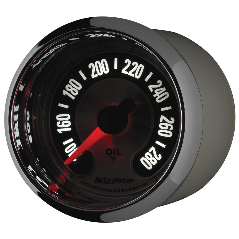 Autometer American Muscle 2-1/16in Full Sweep Electric Digital Stepper 140-280 Deg F Oil Temp Gauge 1256 1256 User 3