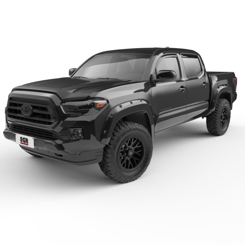 EGR 16+ Toyota Tacoma w/Mudflap Bolt-On Look Color Match Fender Flares - Set - Black 795084-202 795084-202 Photo - Primary