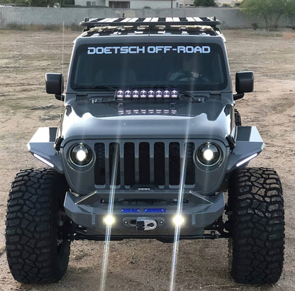ORACLE Lighting Oracle Oculus Bi-LED Projector Headlights for Jeep JL/Gladiator JT - Matte Black - 5500K 5839-504 5839-504 Photo - lifestyle view