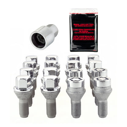 McGard 4 Lug Hex Install Kit w/Locks (Cone Seat Bolt) M12X1.25 / 17mm Hex / 22.0mm Shank L. - Chrome 67232 67232 Photo - Primary