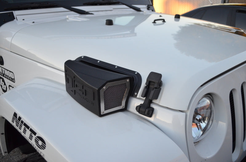 Injen Ram Air Scoop For Evolution Intake 12-15 Jeep Wrangler (JK) 3.6L V6 EVO15069 Photo - Mounted