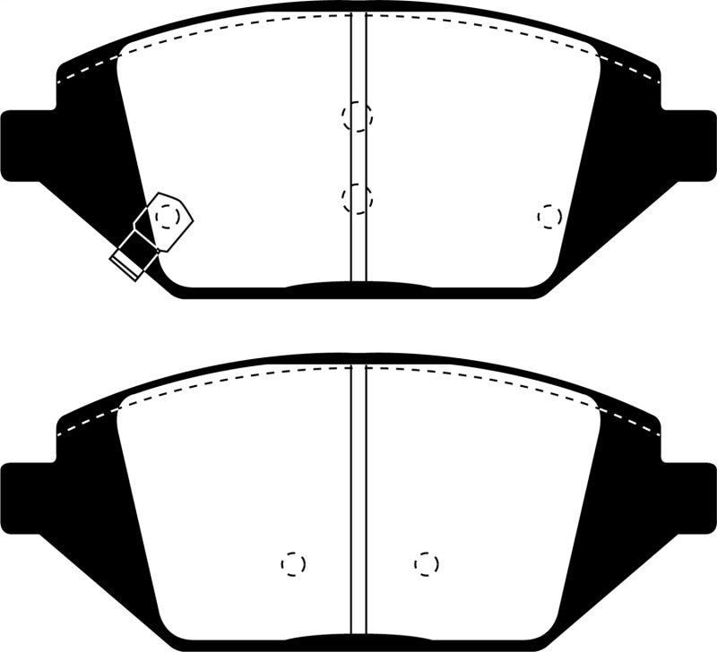 EBC 2016+ Chevrolet Spark 1.4L Greenstuff Front Brake Pads DP23058 DP23058 Photo - Primary