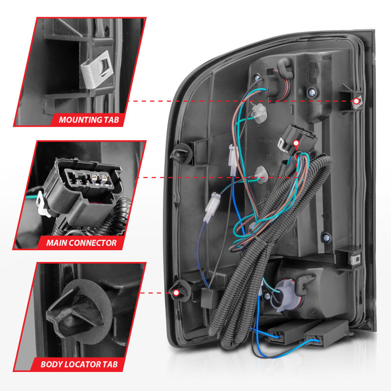 ANZO 2007-2013 Chevrolet Silverado1500/ 2500/ 3500 LED Tail Lights w/ Light Bar Black Housing Smoke 311381 311381 User 4