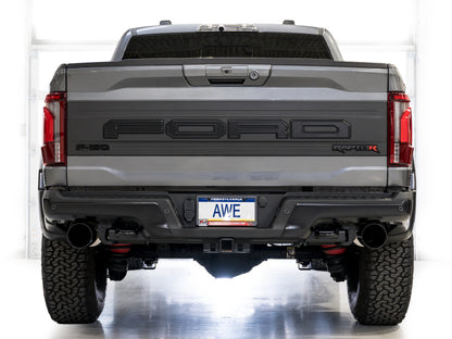 AWE Tuning AWE Gen 3 Raptor R SwitchPath Exhaust - Diamond Black Tips 3025-33852 3025-33852 Photo - Mounted